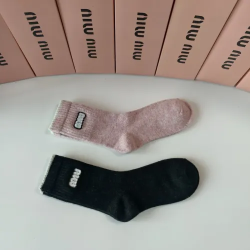 Replica MIU MIU Socks #1401187 $29.00 USD for Wholesale