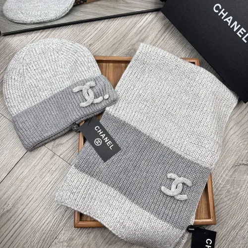 Chanel Hat and Scarf Set #1401282 $52.00 USD, Wholesale Replica Chanel Hat and Scarf and Glove Set