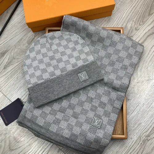 Louis Vuitton LV Hat and Scarf Set #1401297 $48.00 USD, Wholesale Replica Louis Vuitton LV Hat and Scarf and Glove Set