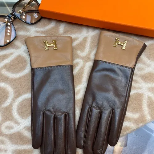 Replica Hermes Gloves For Women #1401365 $60.00 USD for Wholesale