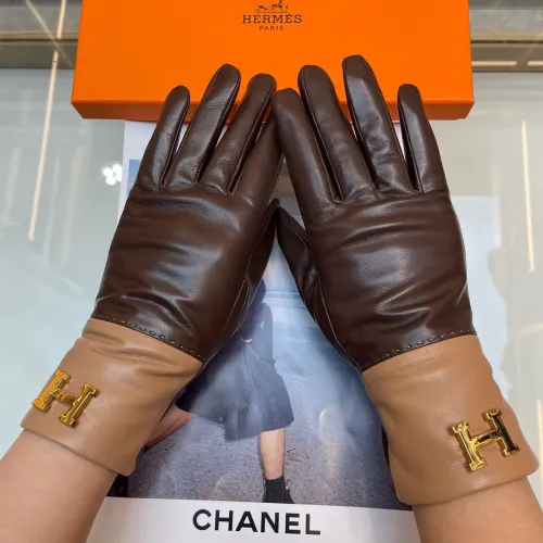 Replica Hermes Gloves For Women #1401365 $60.00 USD for Wholesale