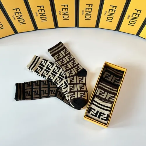 Replica Fendi Socks #1401401 $27.00 USD for Wholesale