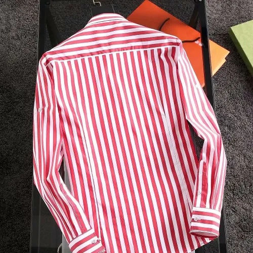 Replica Hermes Shirts Long Sleeved For Men #1402041 $40.00 USD for Wholesale