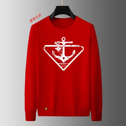 Prada Sweaters Long Sleeved For Men #1402404 $48.00 USD, Wholesale Replica Prada Sweaters