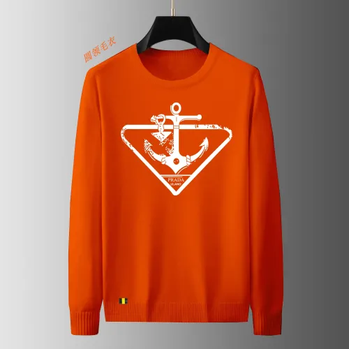 Prada Sweaters Long Sleeved For Men #1402405 $48.00 USD, Wholesale Replica Prada Sweaters