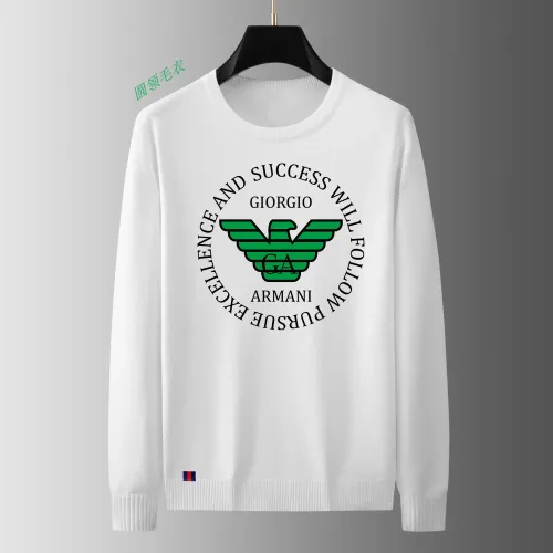Armani Sweaters Long Sleeved For Men #1402434 $48.00 USD, Wholesale Replica Armani Sweaters
