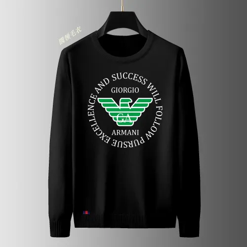 Armani Sweaters Long Sleeved For Men #1402435 $48.00 USD, Wholesale Replica Armani Sweaters