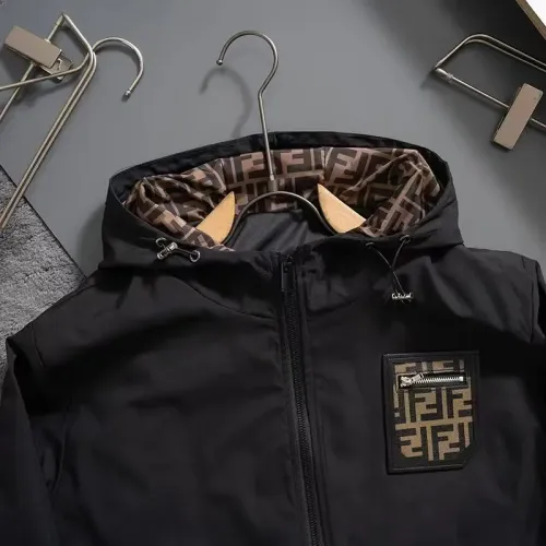 Replica Fendi Jackets Long Sleeved For Men #1403240 $60.00 USD for Wholesale