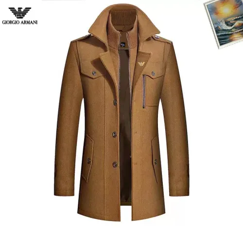 Armani Coats Long Sleeved For Men #1403289