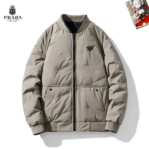 Prada Down Feather Coat Long Sleeved For Men #1403300 $82.00 USD, Wholesale Replica Prada Down Feather Coat