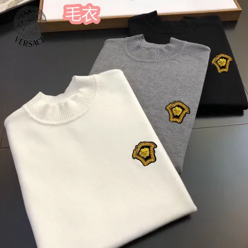 Replica Versace Sweaters Long Sleeved For Men #1403571 $42.00 USD for Wholesale