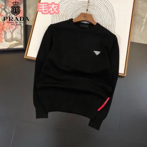 Prada Sweaters Long Sleeved For Men #1403611 $42.00 USD, Wholesale Replica Prada Sweaters