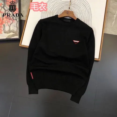 Prada Sweaters Long Sleeved For Men #1403613 $42.00 USD, Wholesale Replica Prada Sweaters
