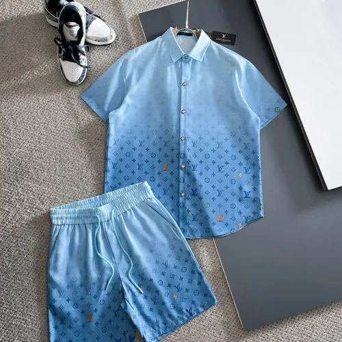 Louis Vuitton LV Tracksuits Short Sleeved For Men #1404437 $102.00 USD, Wholesale Replica Louis Vuitton LV Tracksuits