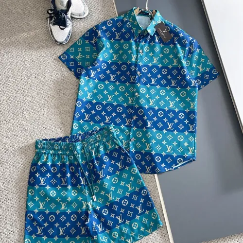 Louis Vuitton LV Tracksuits Short Sleeved For Men #1404438 $102.00 USD, Wholesale Replica Louis Vuitton LV Tracksuits