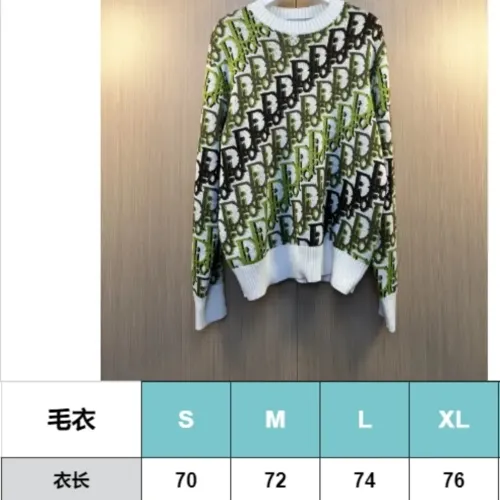 Replica Christian Dior Sweaters Long Sleeved For Unisex #1404568 $85.00 USD for Wholesale