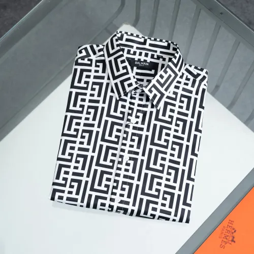Replica Balmain Shirts Long Sleeved For Men #1405861 $38.00 USD for Wholesale