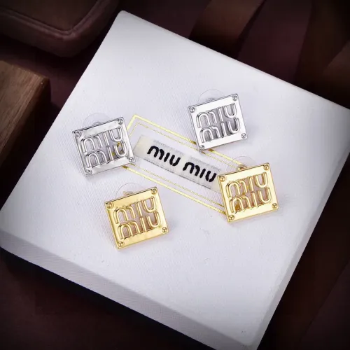 Replica MIU MIU Earrings For Women #1406766 $25.00 USD for Wholesale