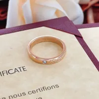 $25.00 USD Cartier Rings In Rose Gold #1398482