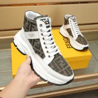 $98.00 USD Fendi High Tops Casual Shoes For Men #1400177