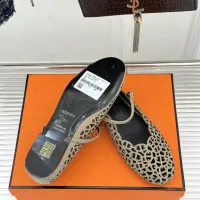 $112.00 USD Hermes Flat Shoes For Women #1400936