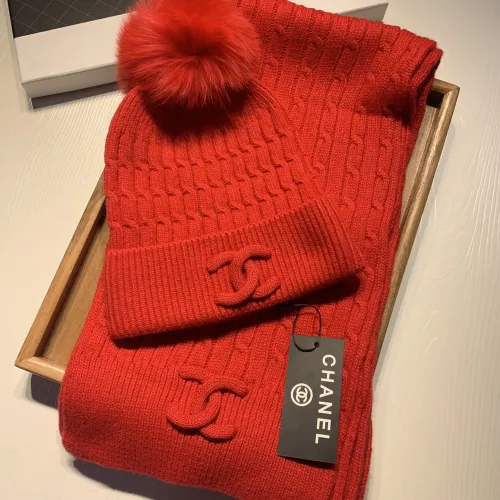 Chanel Hat and Scarf Set #1407444 $68.00 USD, Wholesale Replica Chanel Hat and Scarf and Glove Set