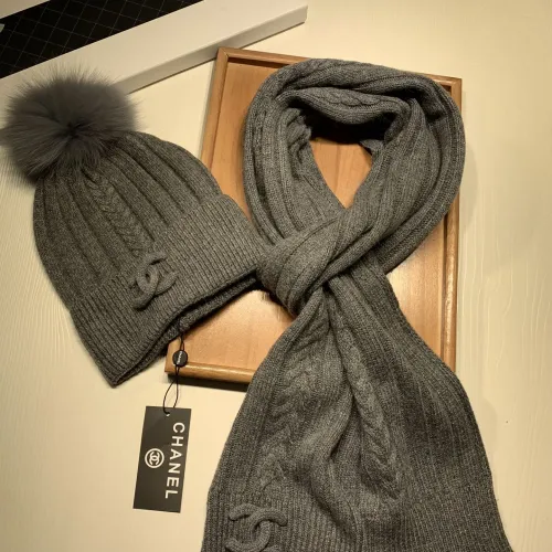 Replica Chanel Hat and Scarf Set #1407458 $64.00 USD for Wholesale