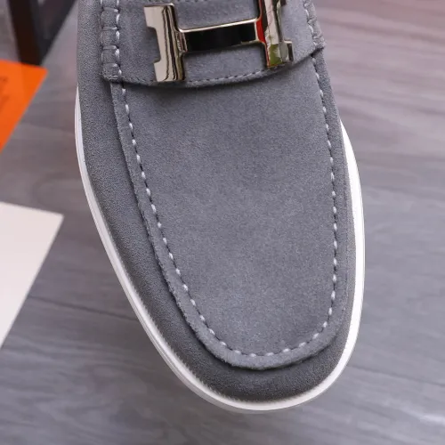 Replica Hermes Leather Shoes For Men #1407760 $102.00 USD for Wholesale