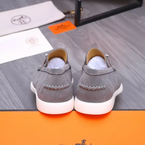 Replica Hermes Leather Shoes For Men #1407760 $102.00 USD for Wholesale