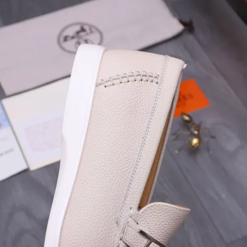 Replica Hermes Leather Shoes For Men #1407767 $102.00 USD for Wholesale