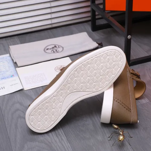 Replica Hermes Leather Shoes For Men #1407768 $102.00 USD for Wholesale