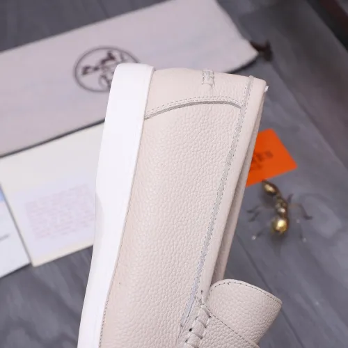 Replica Hermes Leather Shoes For Men #1407778 $102.00 USD for Wholesale