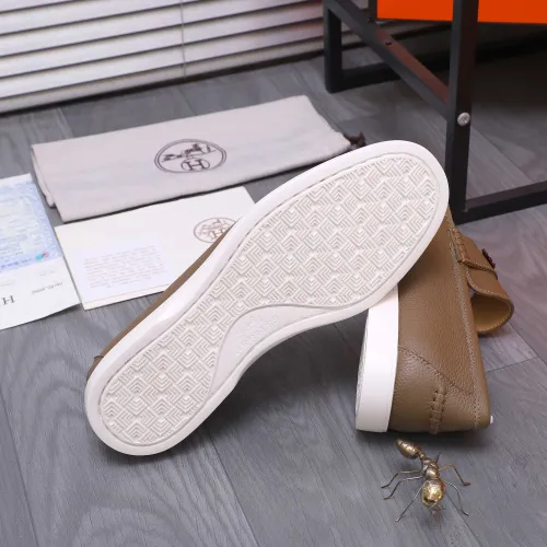 Replica Hermes Leather Shoes For Men #1407781 $102.00 USD for Wholesale