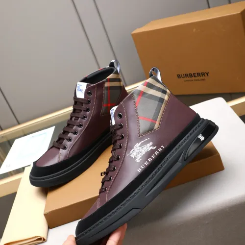 Replica Burberry High Tops Shoes For Men #1408222 $85.00 USD for Wholesale