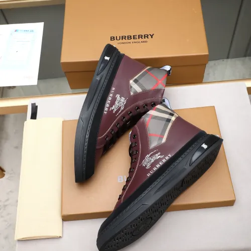 Replica Burberry High Tops Shoes For Men #1408222 $85.00 USD for Wholesale