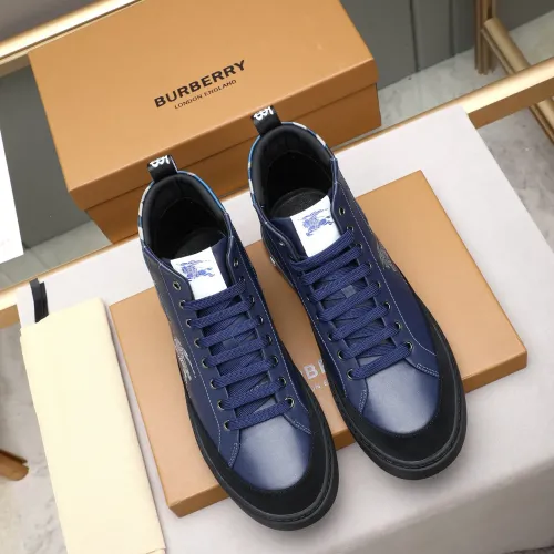 Replica Burberry High Tops Shoes For Men #1408223 $85.00 USD for Wholesale