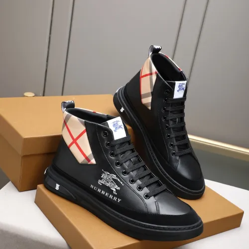 Replica Burberry High Tops Shoes For Men #1408224 $85.00 USD for Wholesale