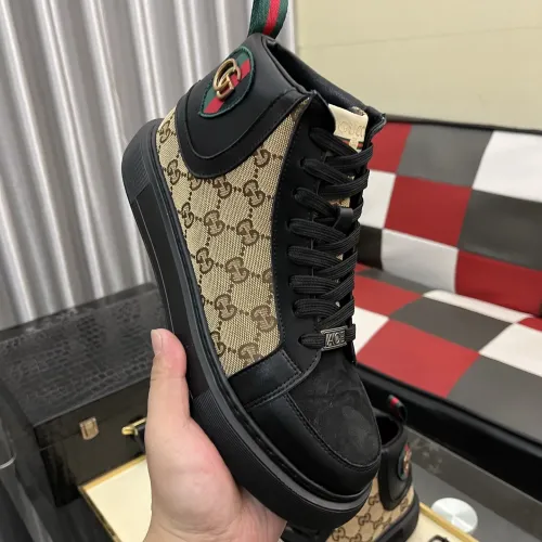 Replica Gucci High Tops Shoes For Men #1408228 $85.00 USD for Wholesale