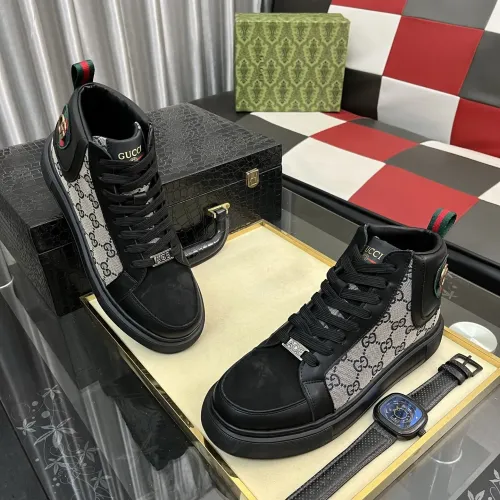 Replica Gucci High Tops Shoes For Men #1408229 $85.00 USD for Wholesale