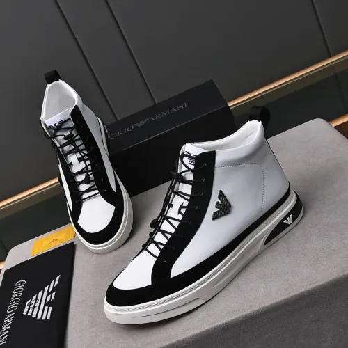 Armani High Tops Shoes For Men #1408398