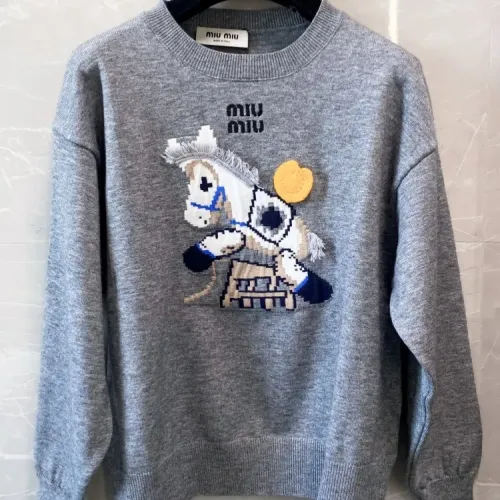 MIU MIU Sweaters Long Sleeved For Women #1408445 $102.00 USD, Wholesale Replica MIU MIU Sweaters
