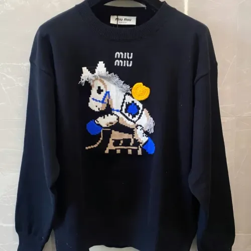 MIU MIU Sweaters Long Sleeved For Women #1408446 $102.00 USD, Wholesale Replica MIU MIU Sweaters