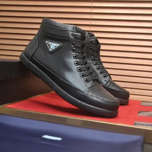 Replica Prada High Top Shoes For Men #1408515 $92.00 USD for Wholesale