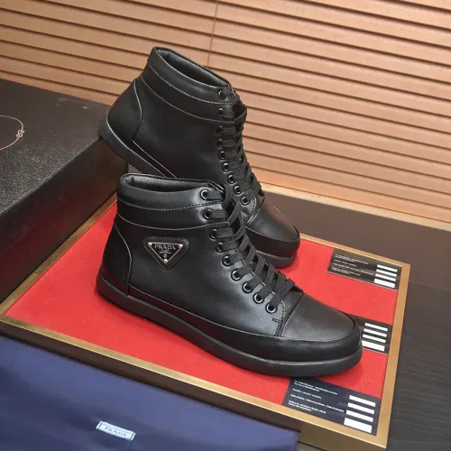 Replica Prada High Top Shoes For Men #1408515 $92.00 USD for Wholesale