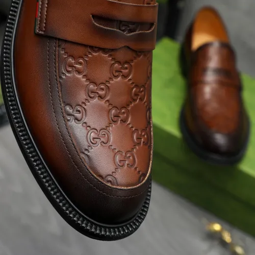 Replica Gucci Oxfords Shoes For Men #1408586 $98.00 USD for Wholesale