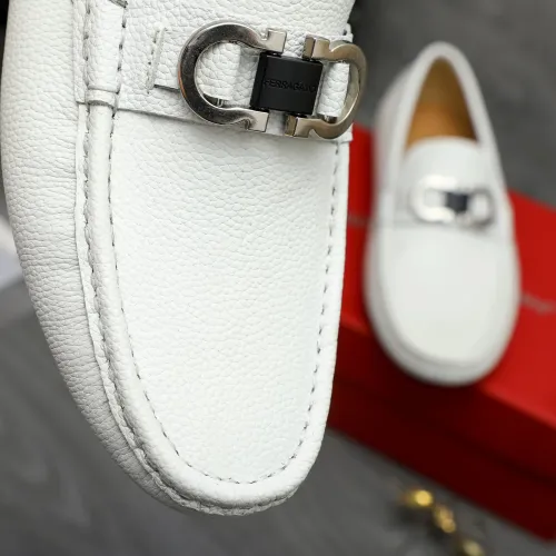 Replica Salvatore Ferragamo Leather Shoes For Men #1408680 $82.00 USD for Wholesale