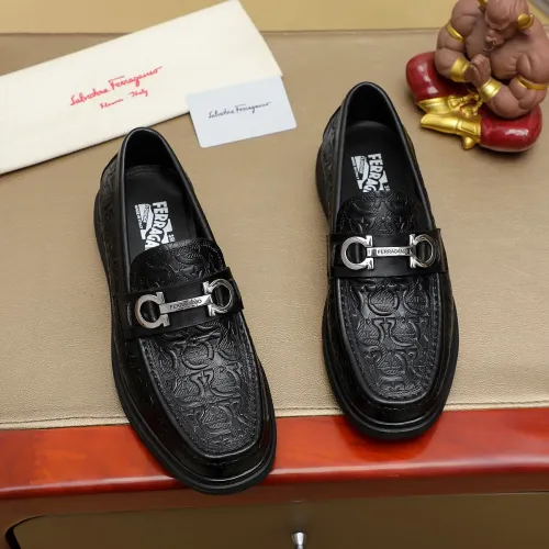 Salvatore Ferragamo Leather Shoes For Men #1408691 $88.00 USD, Wholesale Replica Salvatore Ferragamo Leather Shoes