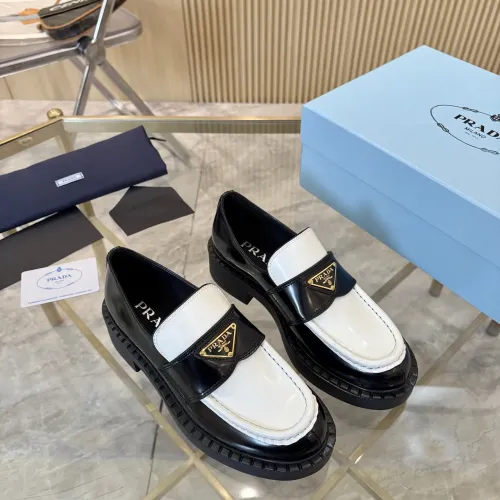 Replica Prada Leather Shoes For Men #1408706 $105.00 USD for Wholesale