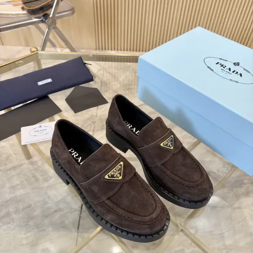 Replica Prada Leather Shoes For Men #1408708 $105.00 USD for Wholesale
