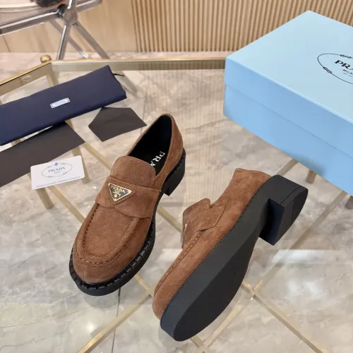 Replica Prada Leather Shoes For Men #1408710 $105.00 USD for Wholesale